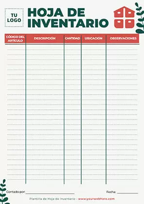 Hojas de Inventario