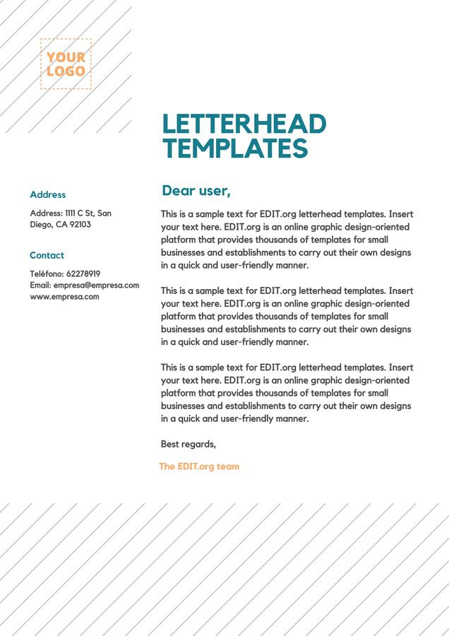 Download Customizable Corporate Letterhead Templates