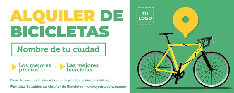 Crea anuncios para servicio de alquiler de bicicletas