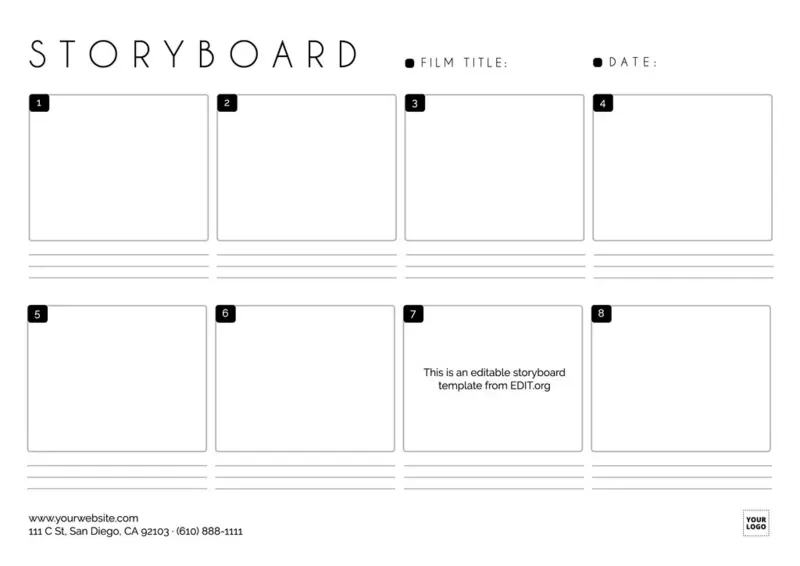 Kostenlose Storyboard-Vorlage zum Personalisieren