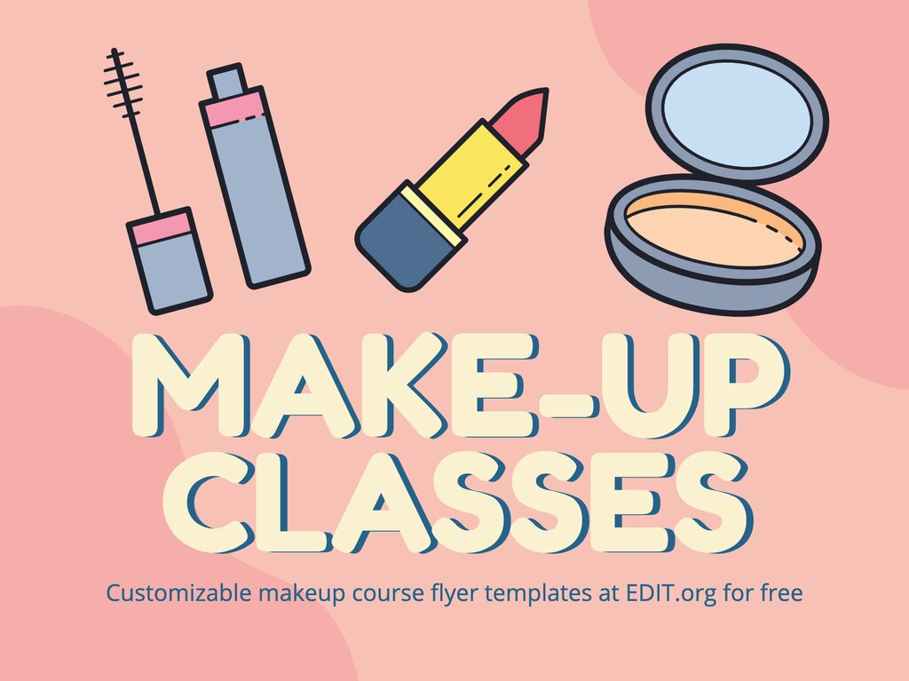 Free and customizable makeup templates