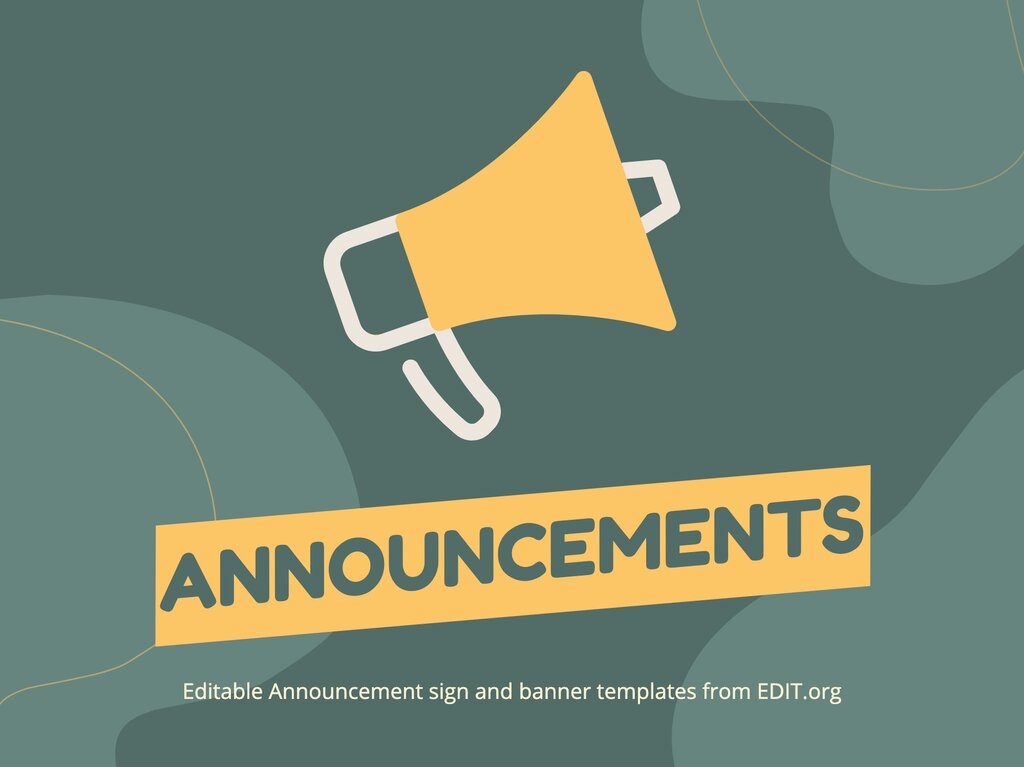 Design Creative Announcement Poster Templates