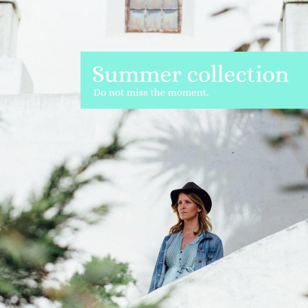 banner example template blue fashion