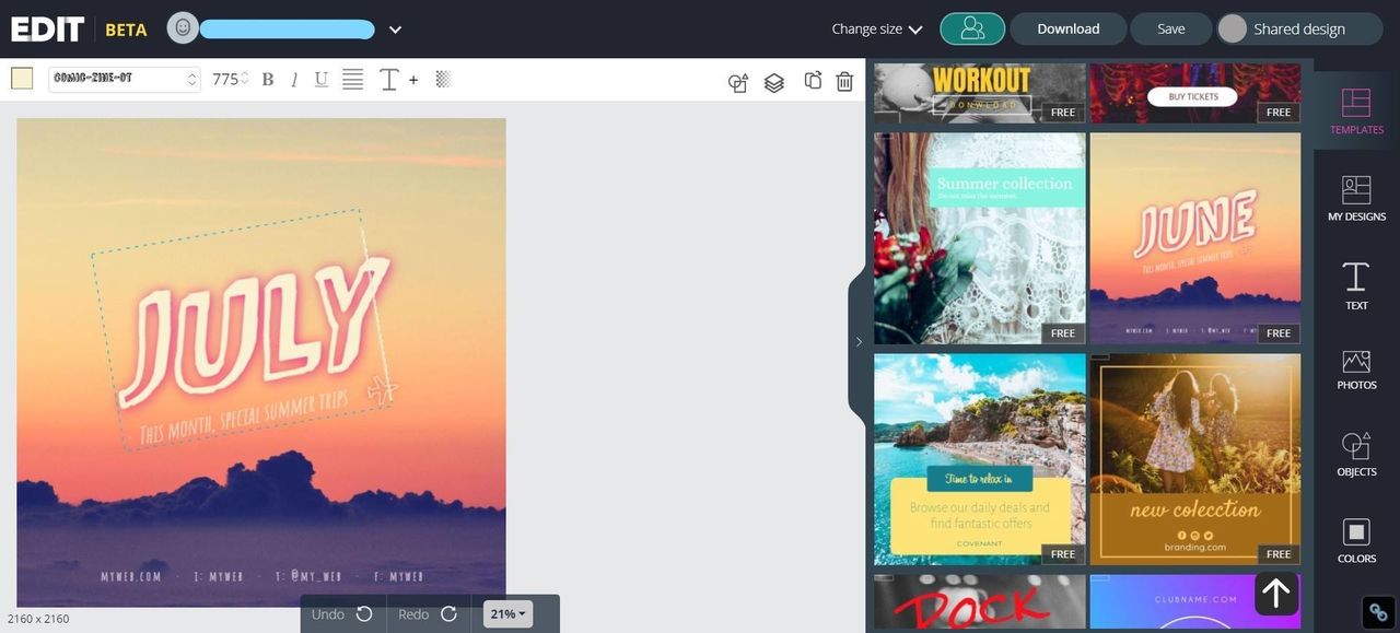 editor screenshot welcome june