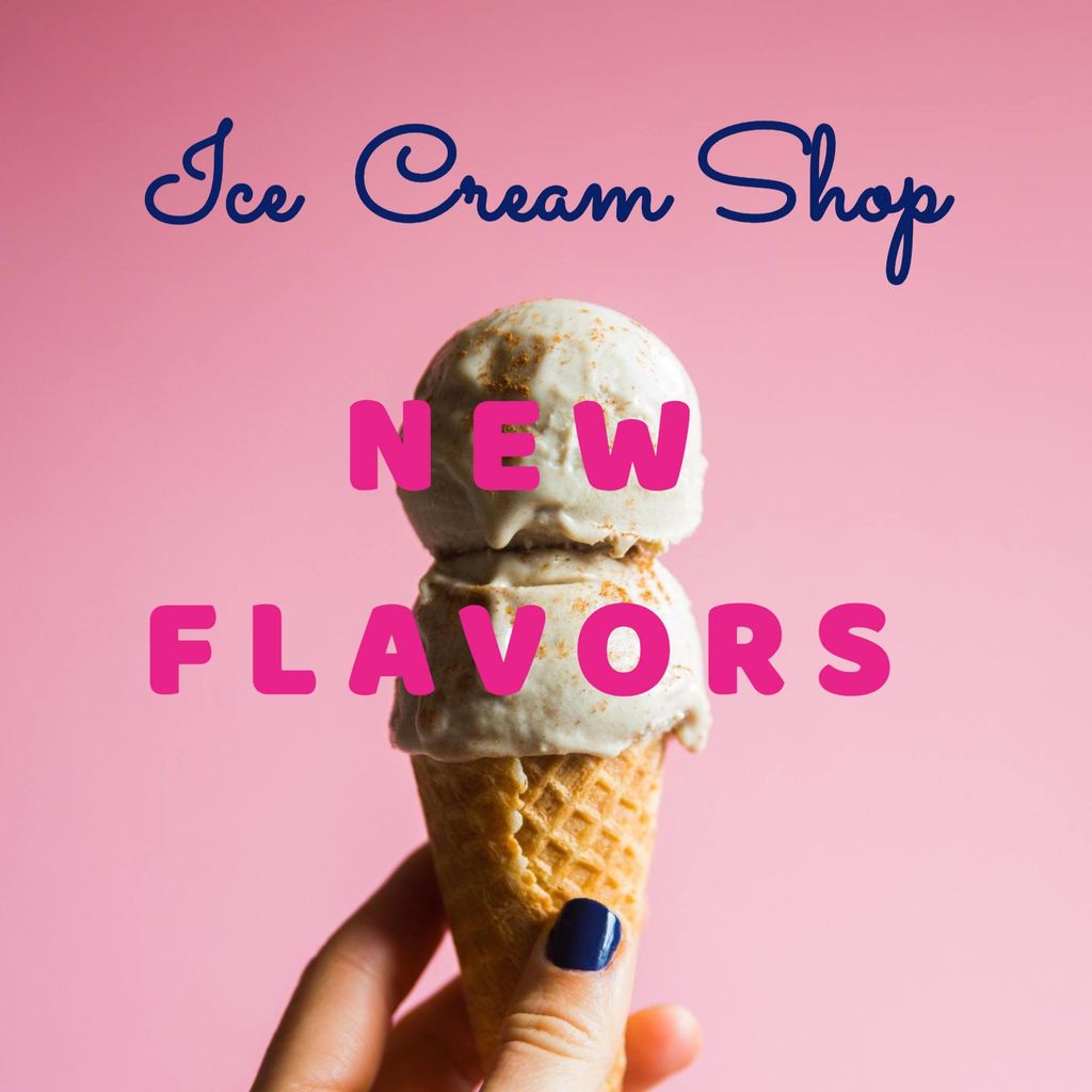 instagram post ice cream template