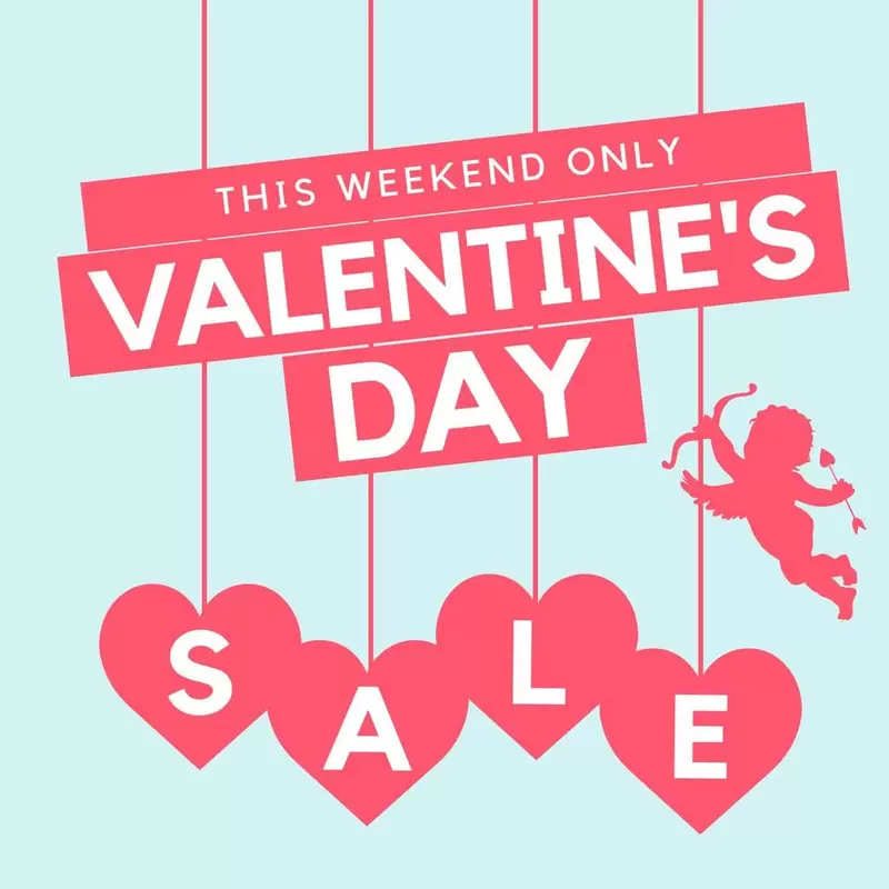 valentines day special sale blue