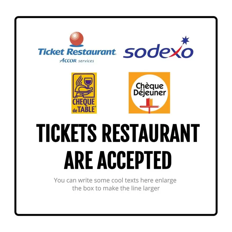 tickets restaurant template