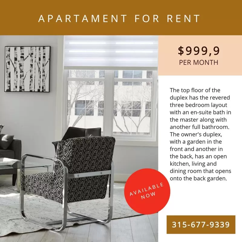 apartment for renting banner template to custom