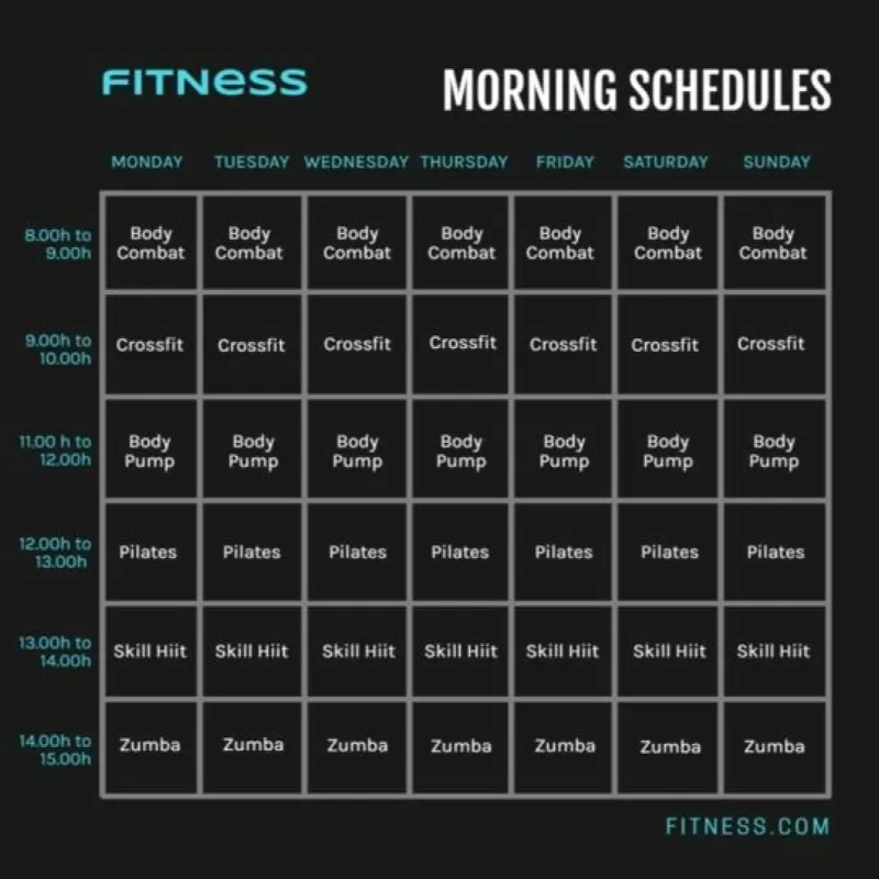 gym planning template
