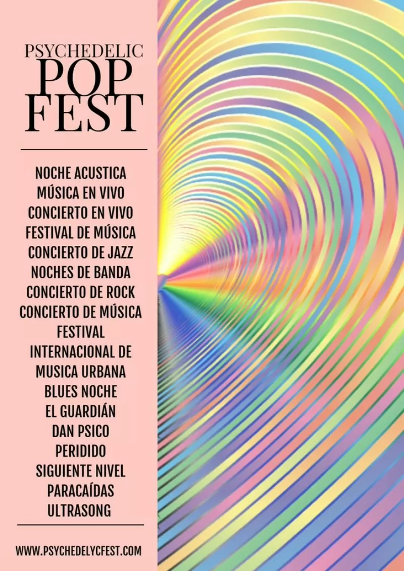 cartel festival musica plantilla