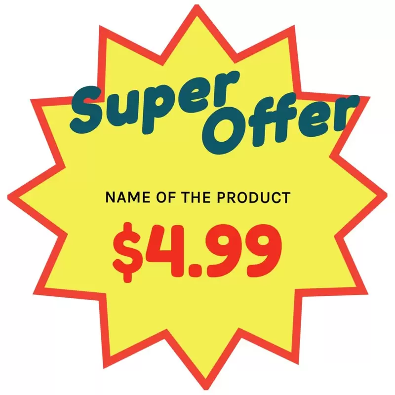 super offer shop poster