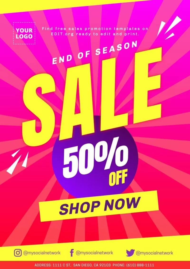 Close-up of logo for  Prime Day sale on flyer announcing
