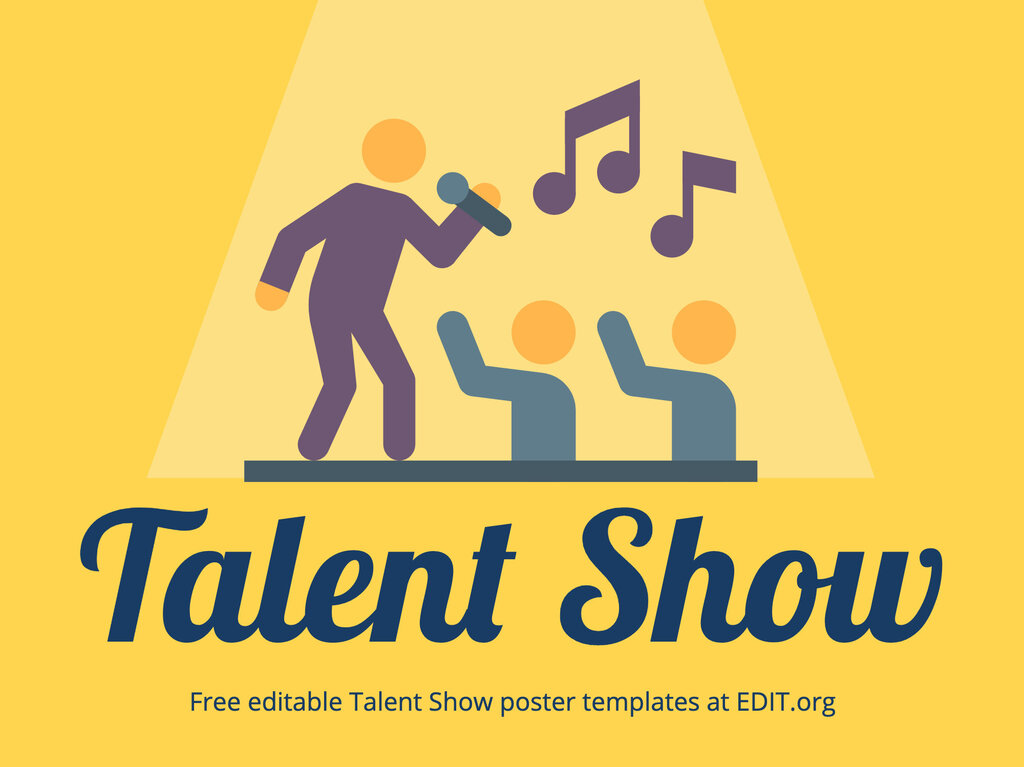 Talent Show Template Flyer