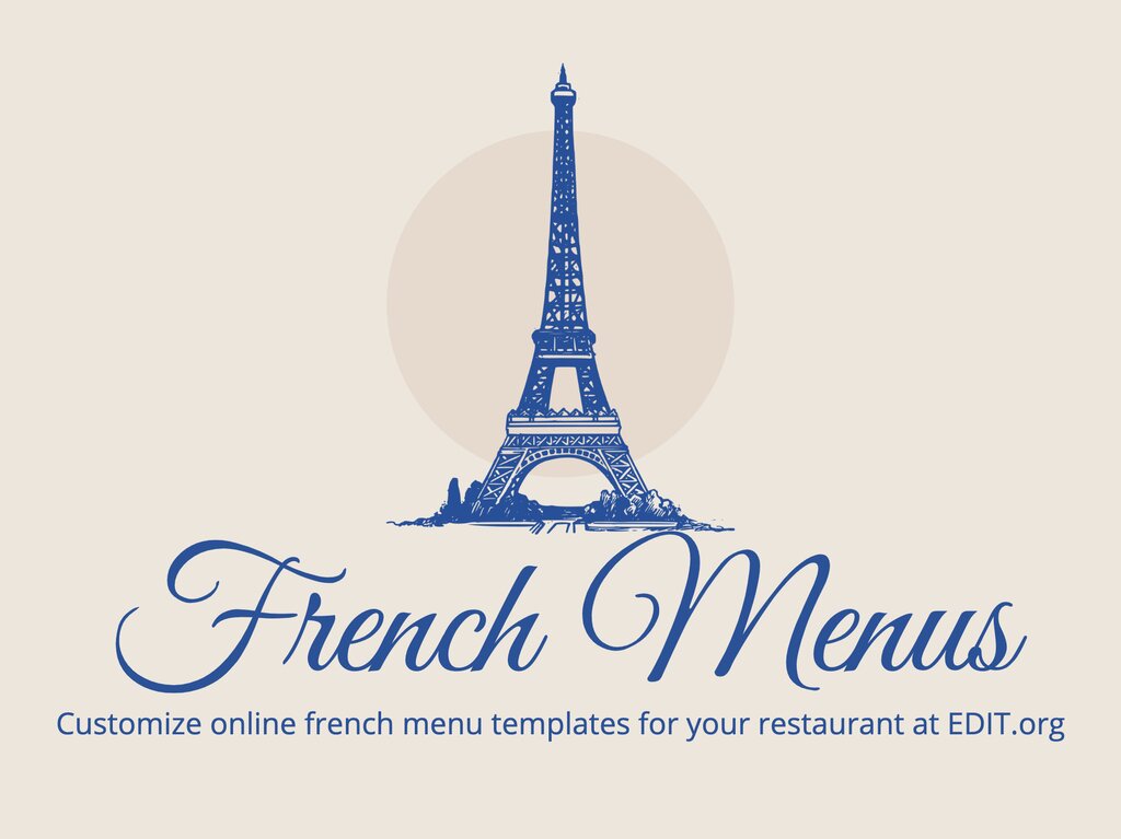 french style menu