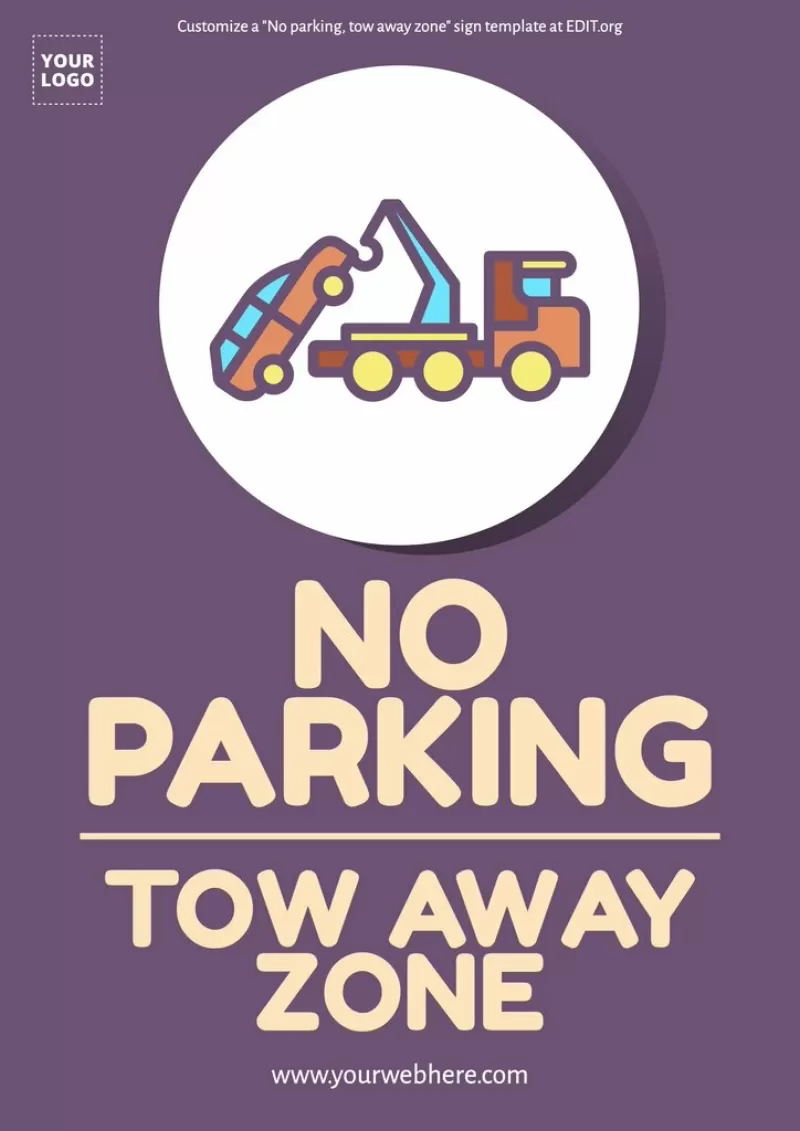 Printable do not park here sign