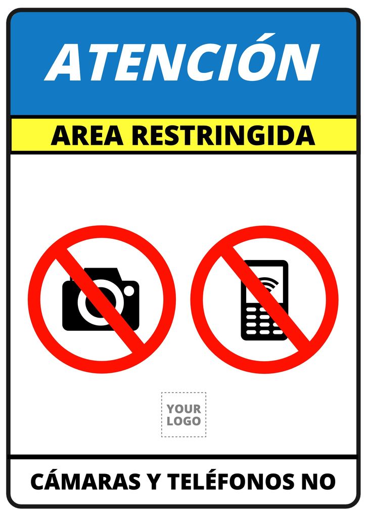 Carteles de prohibición personalizables para imprimir