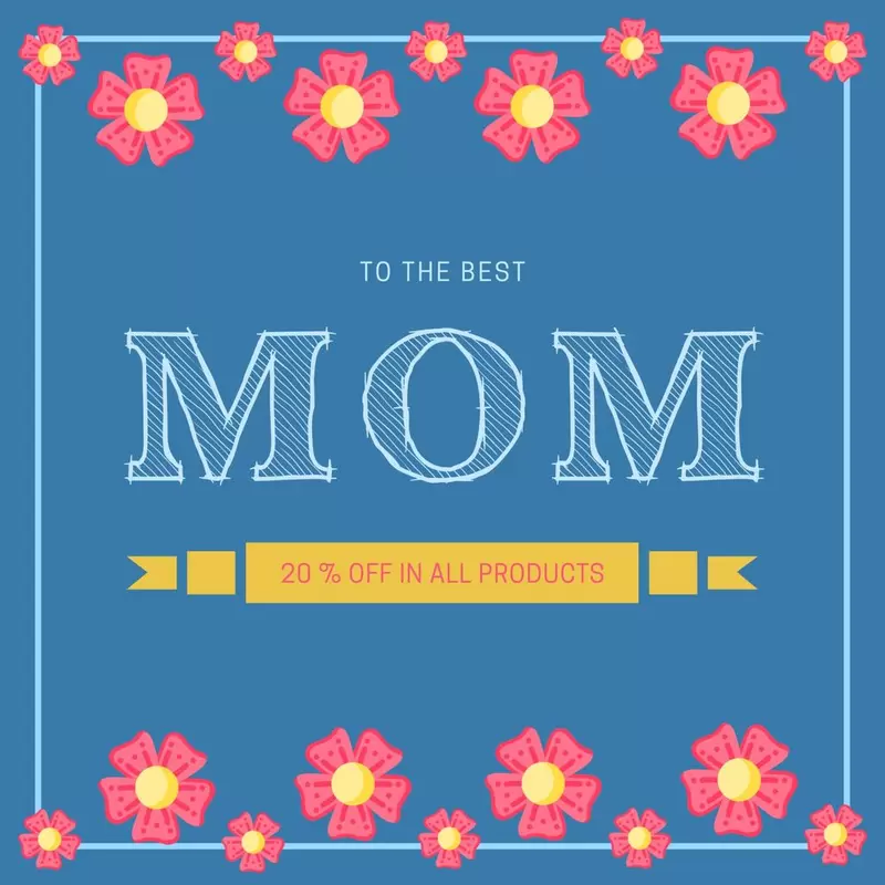 happy mothers day template mom gift image