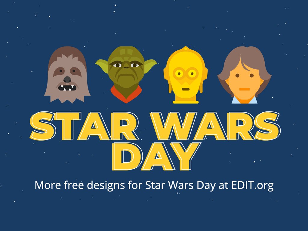 Design Star Wars Day posters online