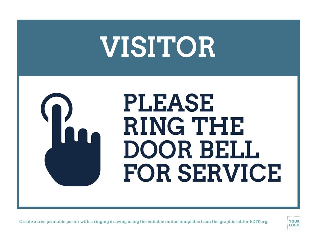 Notice Please Ring Bell For Service Sign Made Out Of Rust Free 