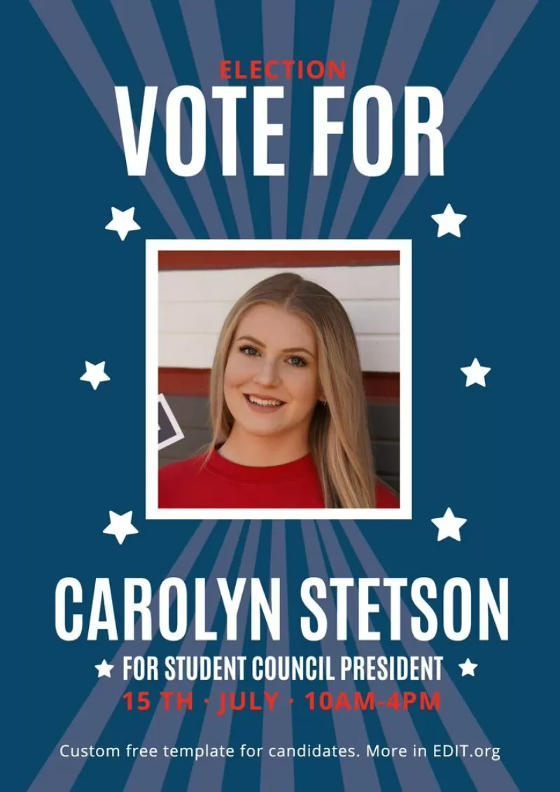 student election poster templates