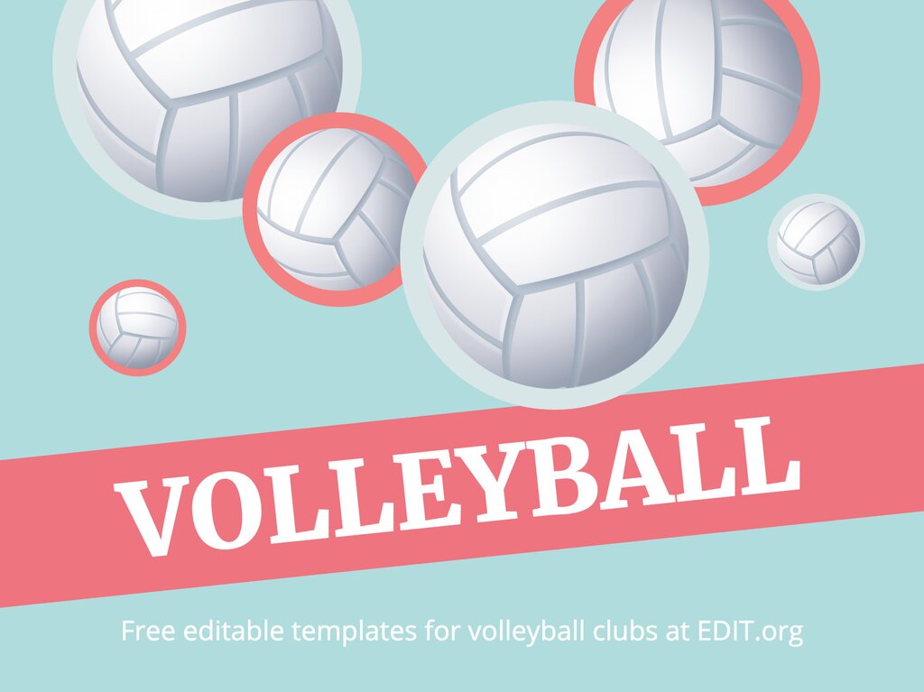 Free Volleyball Poster Templates to edit