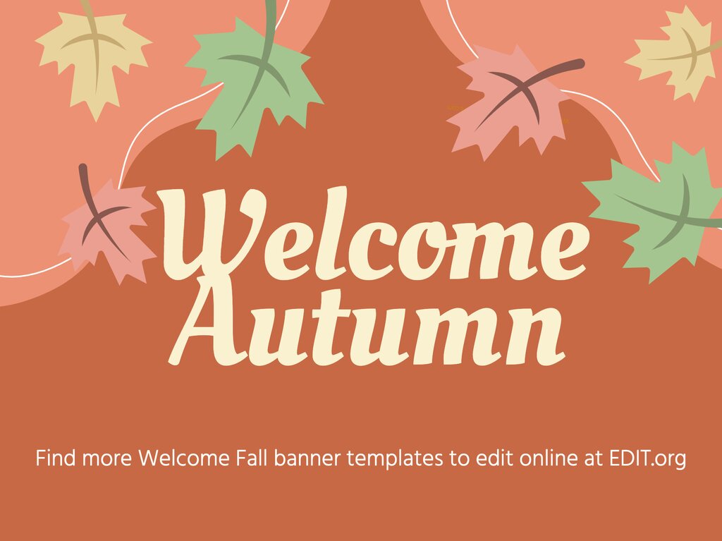 Editable Fall banner templates