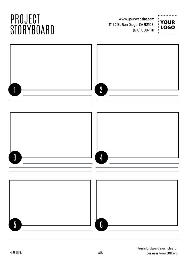 Free Storyboard templates Create custom Storyboards