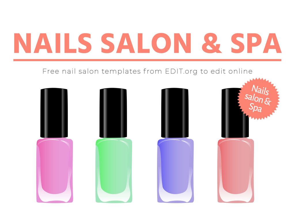 Editable Designs for Nail Salons