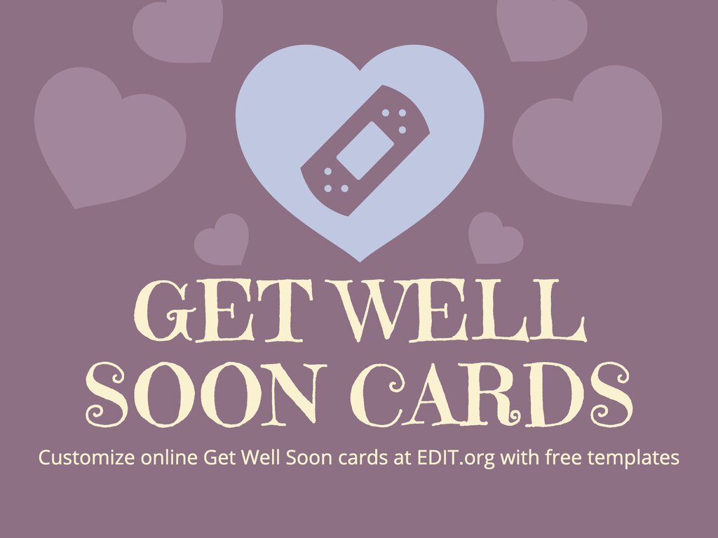 Get Well Soon Card Template Pdf