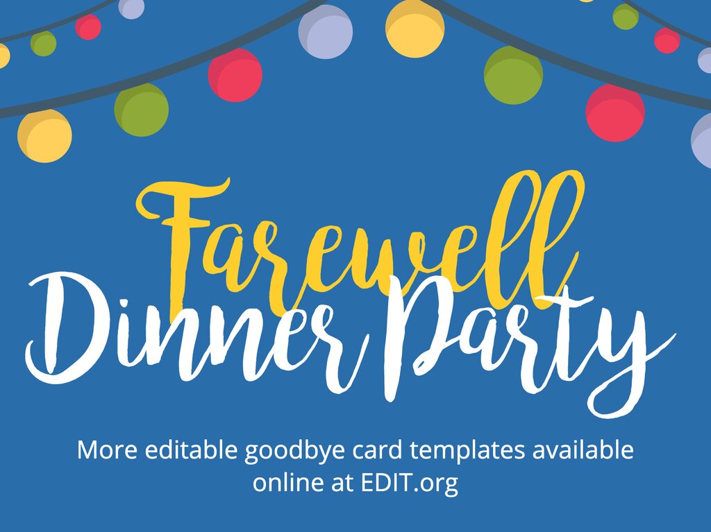 farewell party templates free