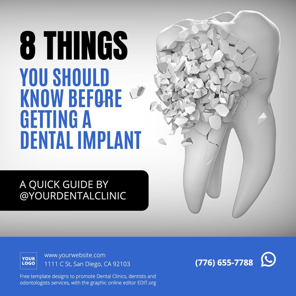 Editable design templates for Dental Clinics