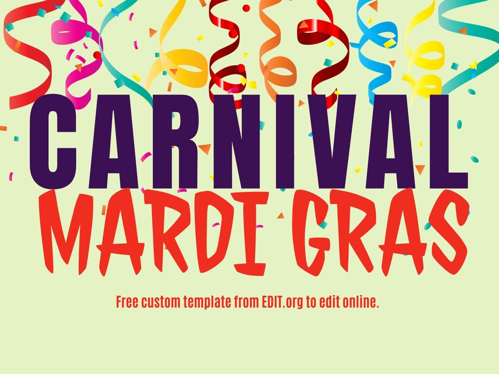 Convite online carnaval editar grátis