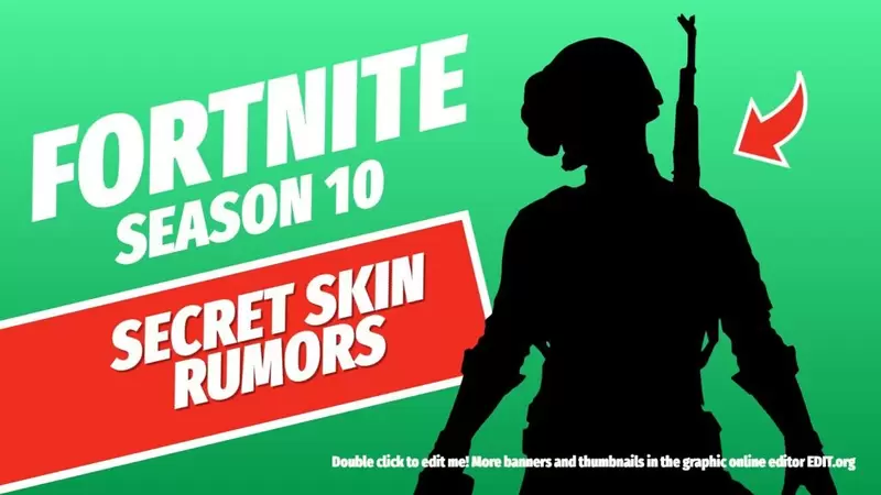 Editable Fortnite template for thumbnails and banners