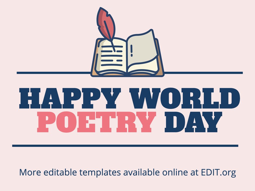 Create a World Poetry Day Poster