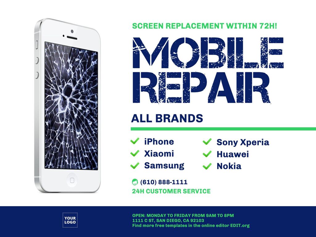 Templates for mobile repair shops Pertaining To Computer Repair Flyer Word Template
