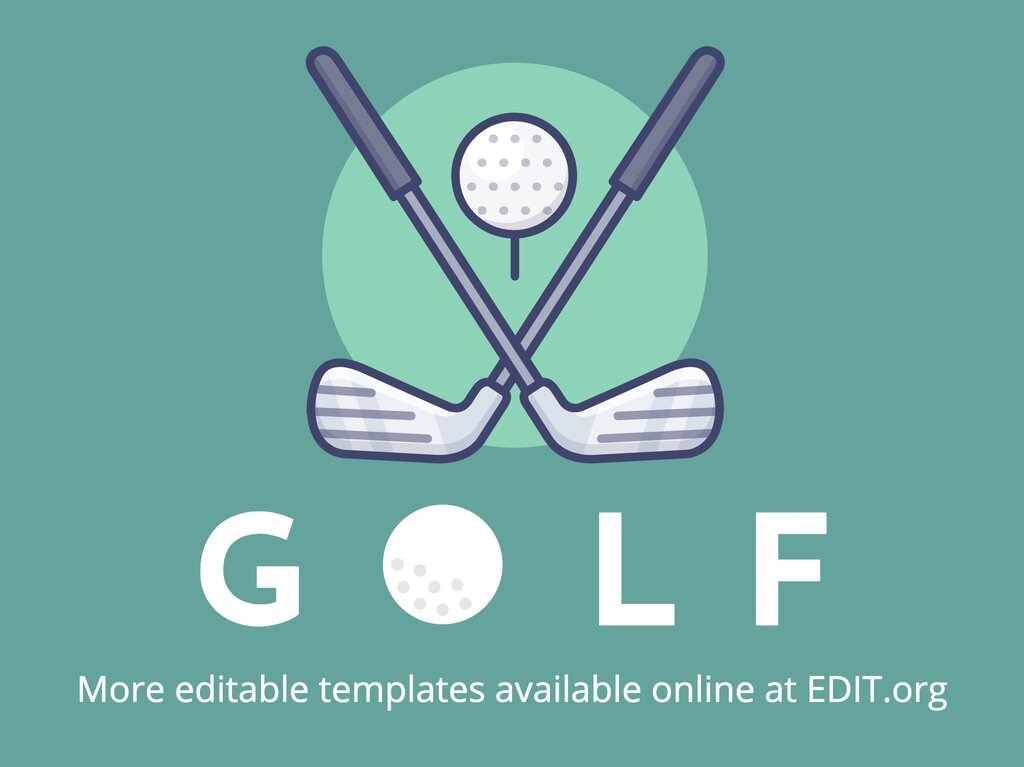 Edit and download for free this Hand-drawn Flat Summer Golf Tournament Flyer  layout