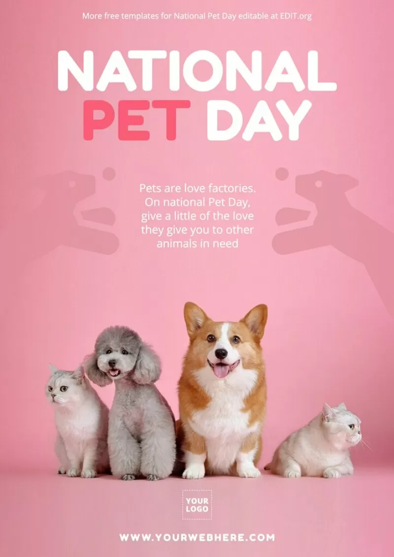 Darmowe plakaty z okazji Narodowego Dnia Zwierząt