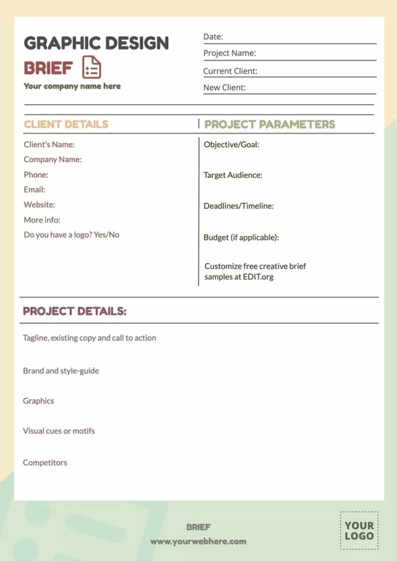 Basic Brief Template - Edit Online & Download Example