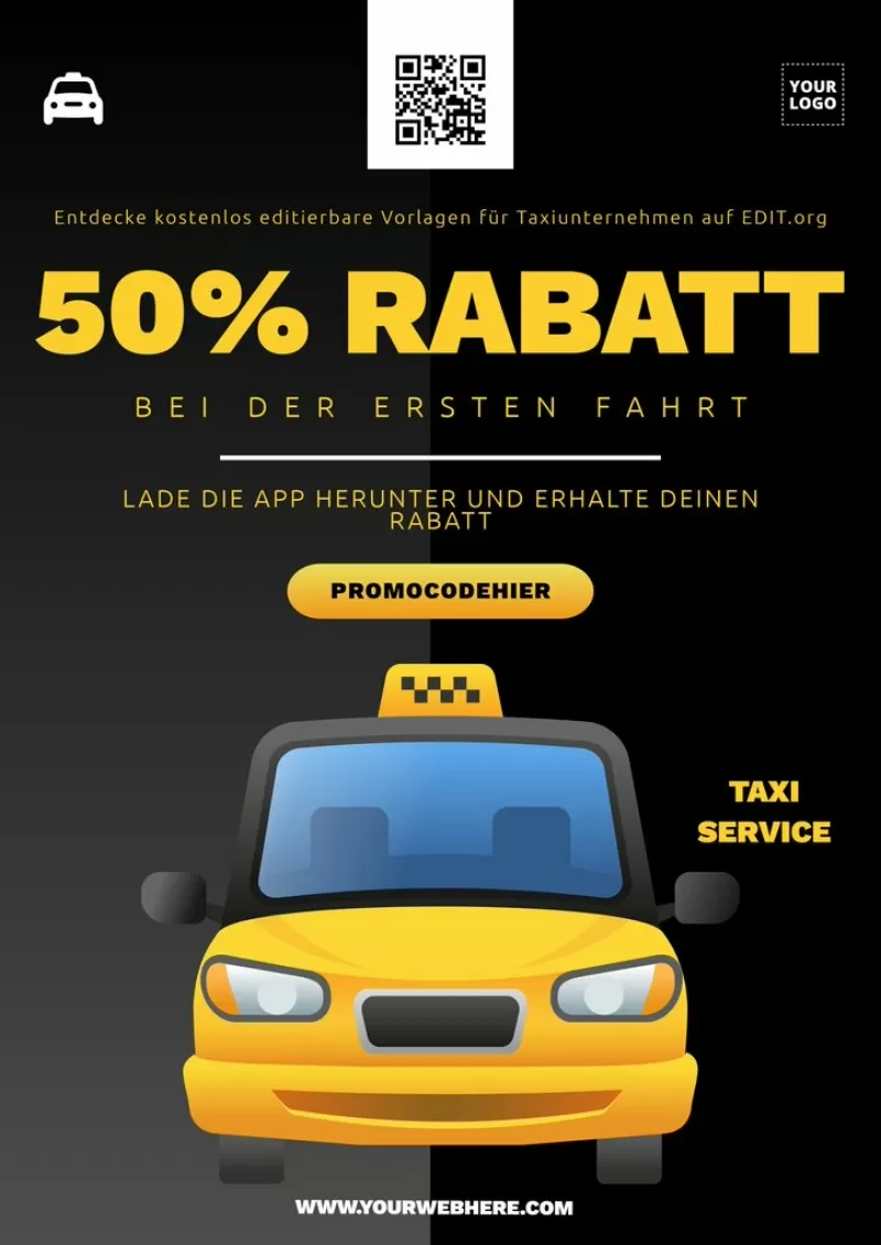 Vorlagen für Taxiunternehmen online kostenlos bearbeiten