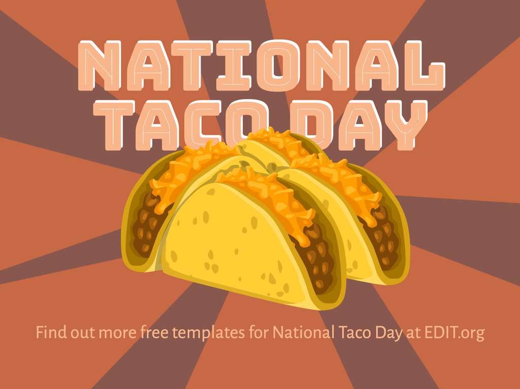 Customize National Taco Day banners & posters