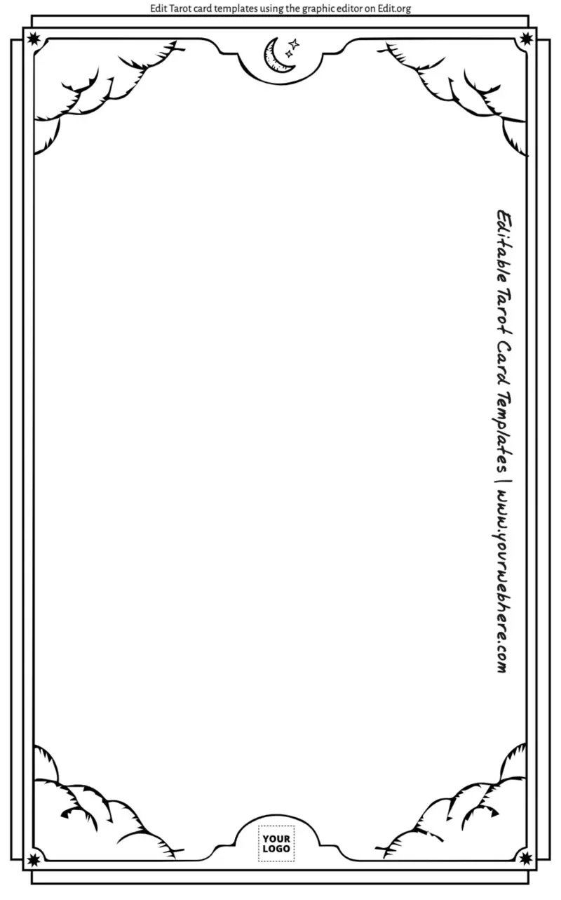 Printable Tarot cards black and white online