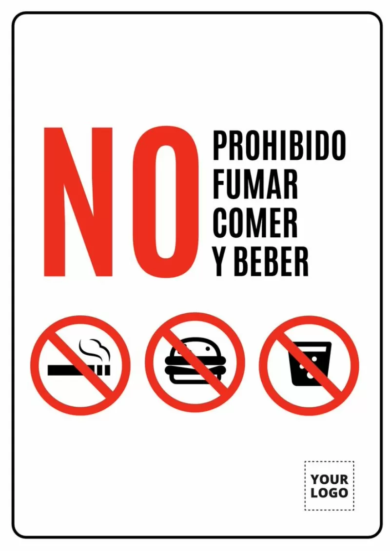 Cartel - En este establecimiento prohibido fumar > seguridad > carteleria