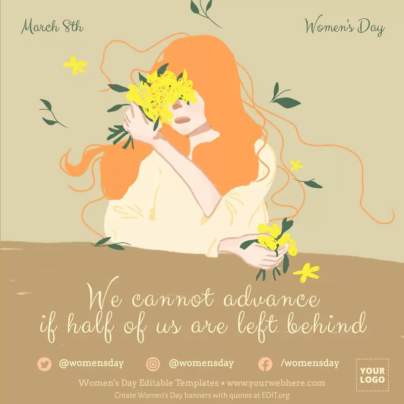 Happy Women's Day Quotes Template - Edit Online & Download Example