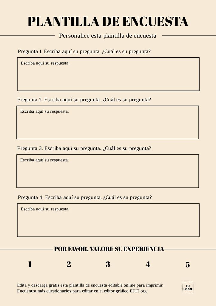 Plantillas De Encuestas Para Imprimir Editables Gamba - vrogue.co