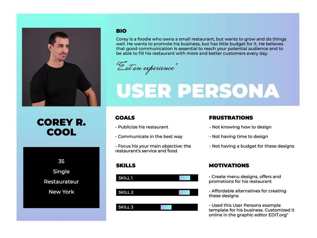 Persona Profile Template Free Printable Form, Templates and Letter