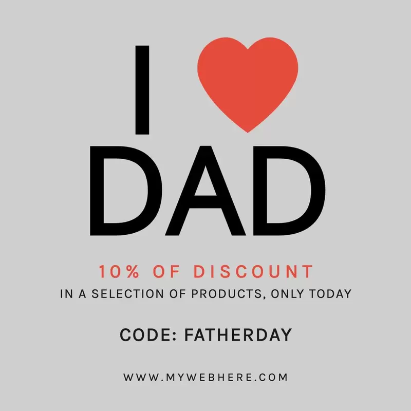Happy fathers day I love dad discount