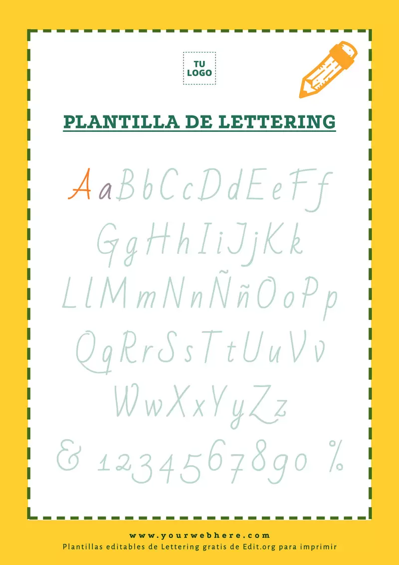 Plantillas para practicar letras de Lettering descargables gratis