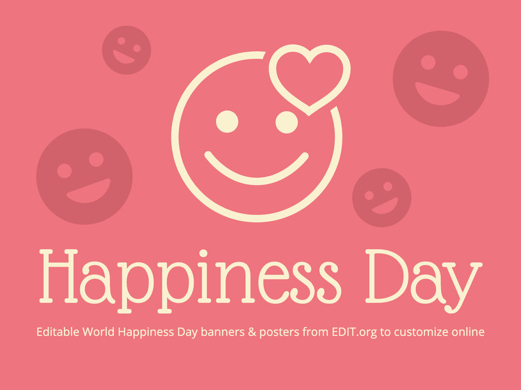 Jlj 1024 Banners International Day Happiness Templates 