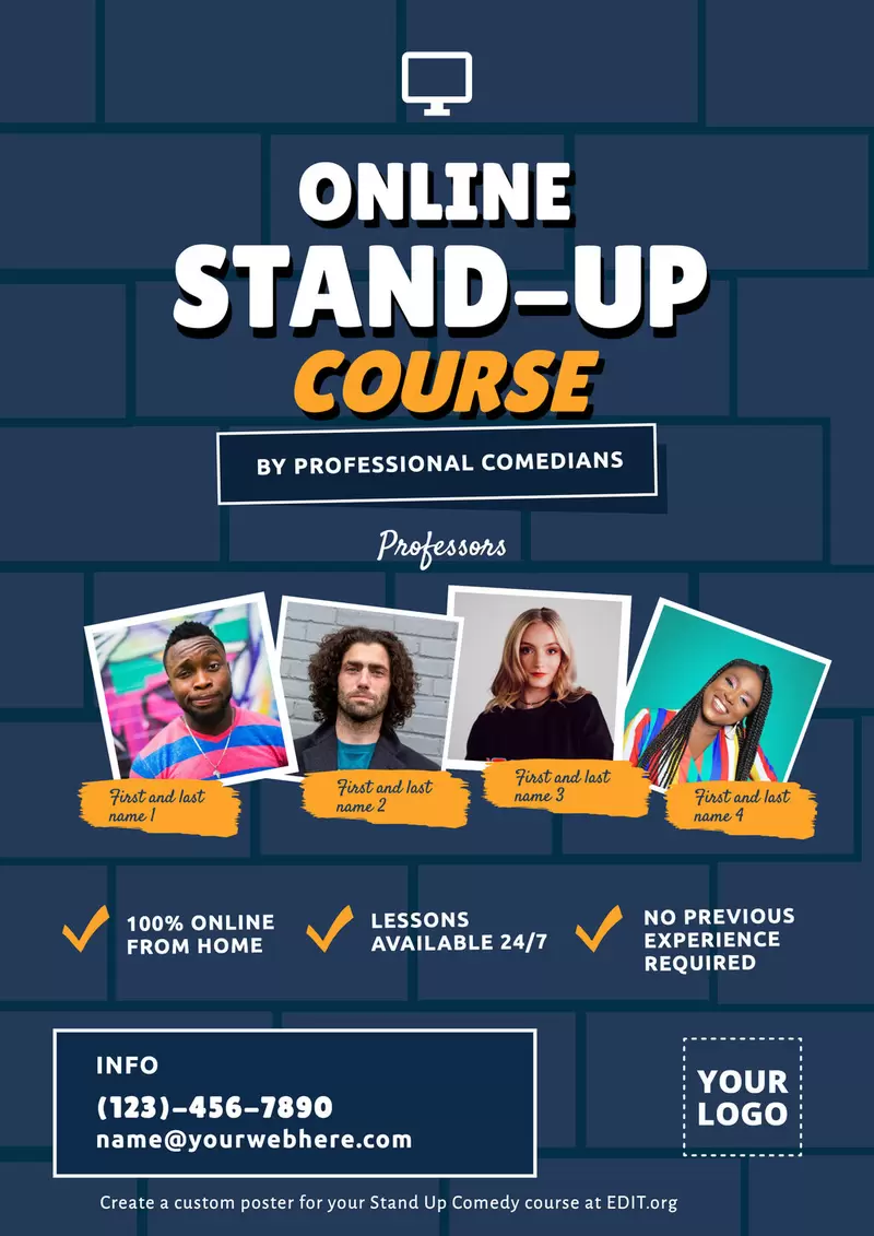 Free flyer stand up comedy online course