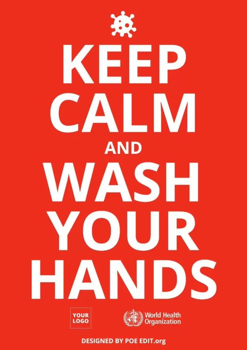 Keep calm e lavati le mani